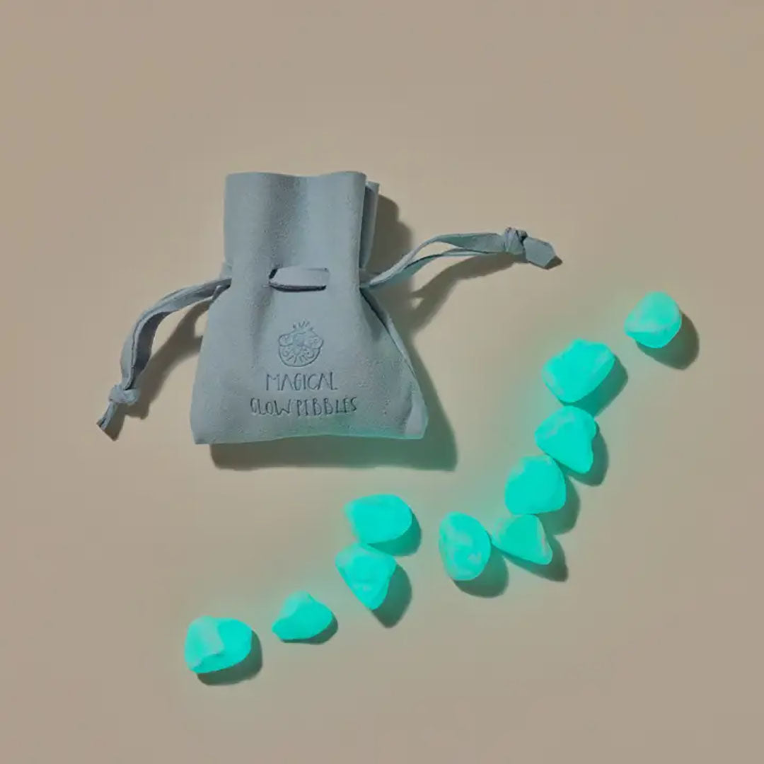 NEW Super Bright Glow Pebbles - Blue