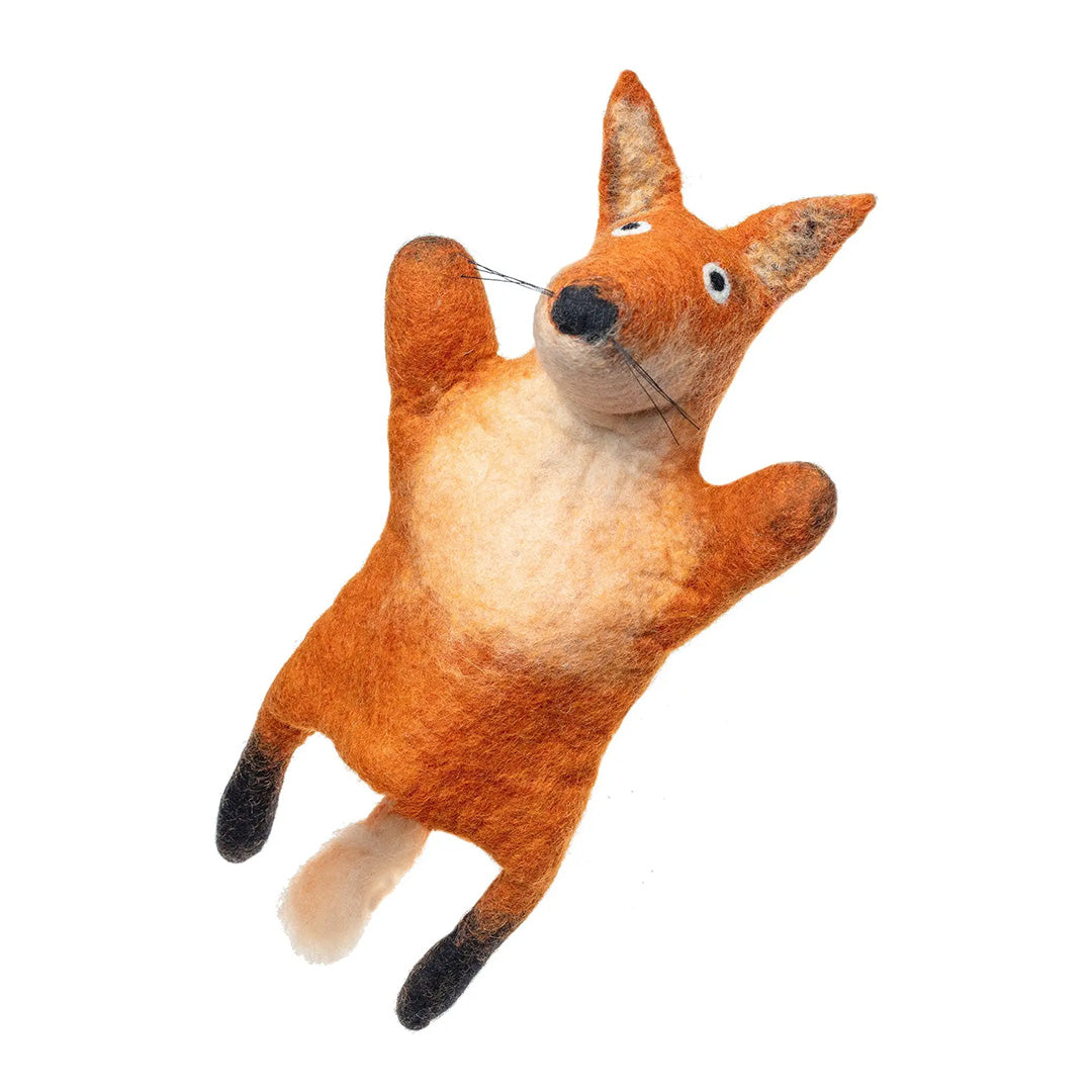Felted Wool Hand Puppet Fox