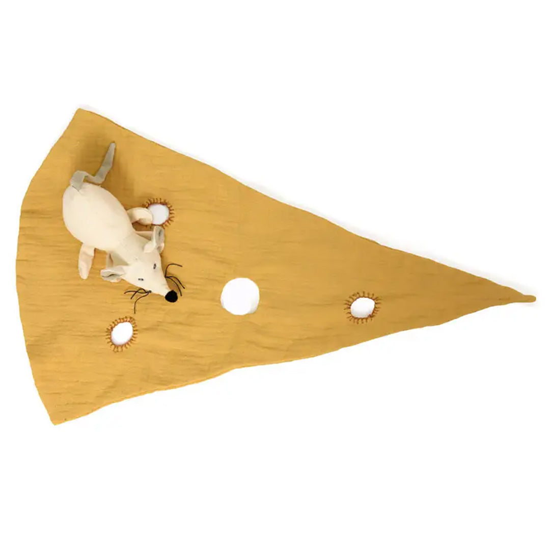 Dou Dou Mouse and Cheese Soothing Blankie
