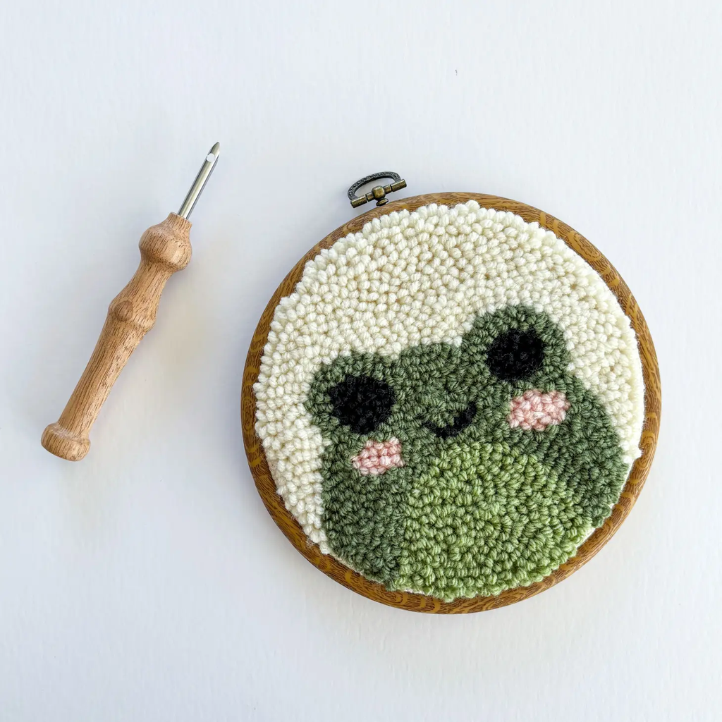 Frog Punch Needle Kit