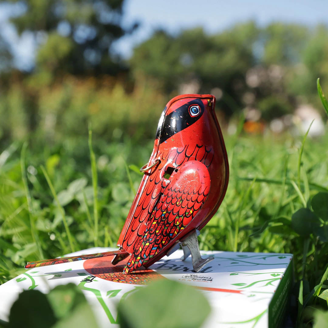 Retro Tin Toy Red Bird