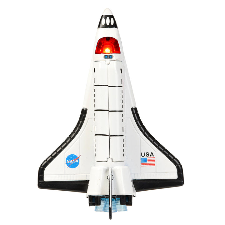 NEW Pull Back Die Cast Space Shuttle with Lights & Sound
