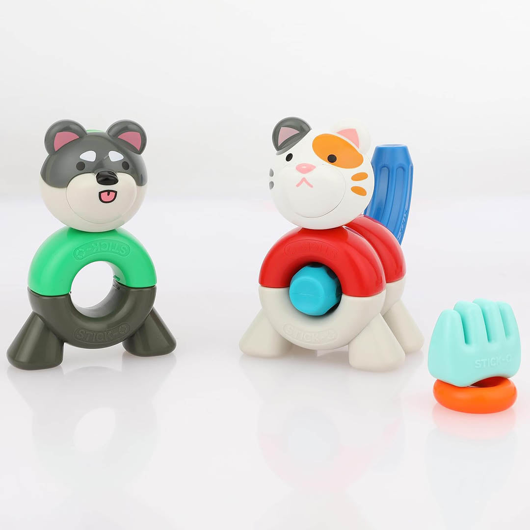 Stick-O Peekaboo Dog and Cat 27 Piece Set