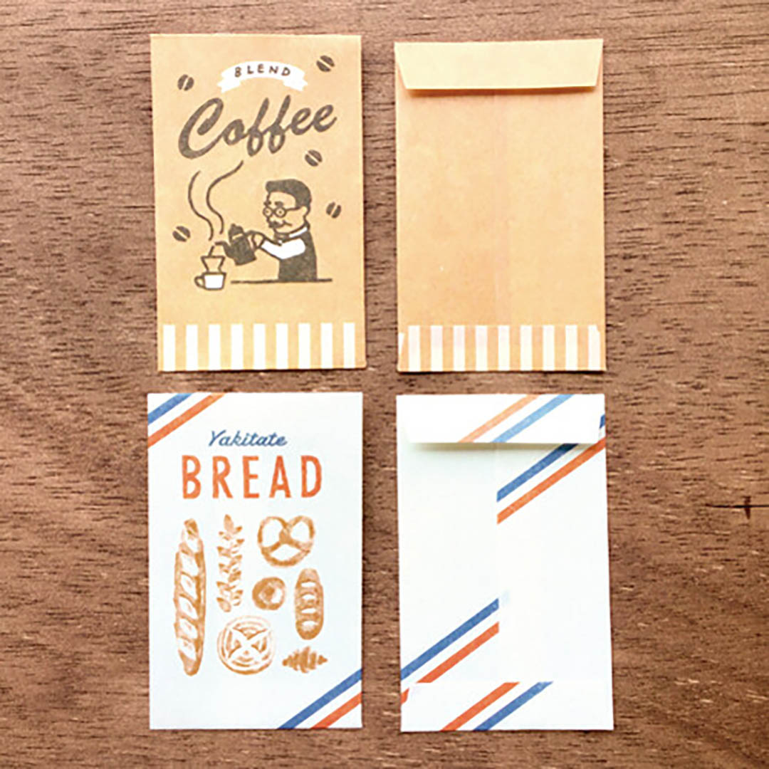 Japanese Mini Letter Set - Bread & Coffee