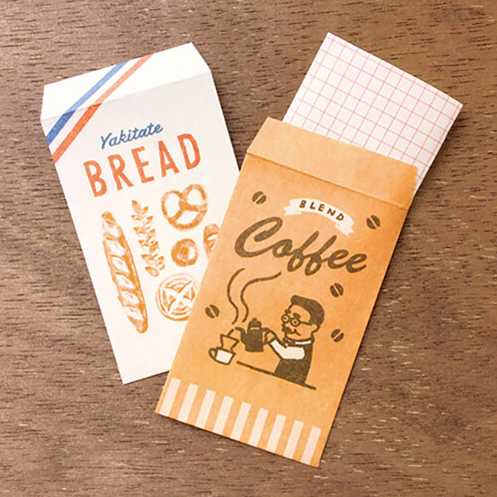 Japanese Mini Letter Set - Bread & Coffee