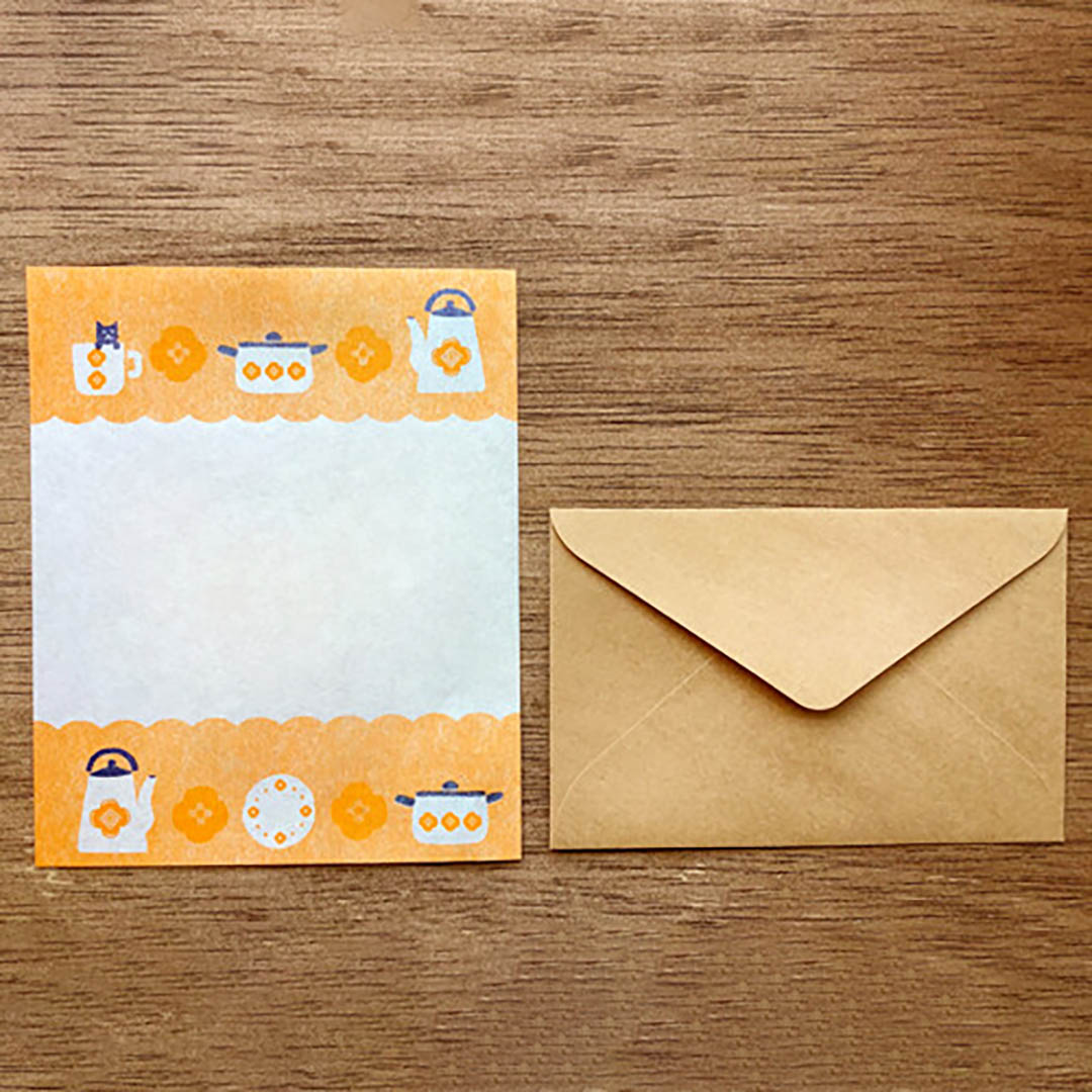 Japanese Mini Letter Set - Retro Diary Kitchen News