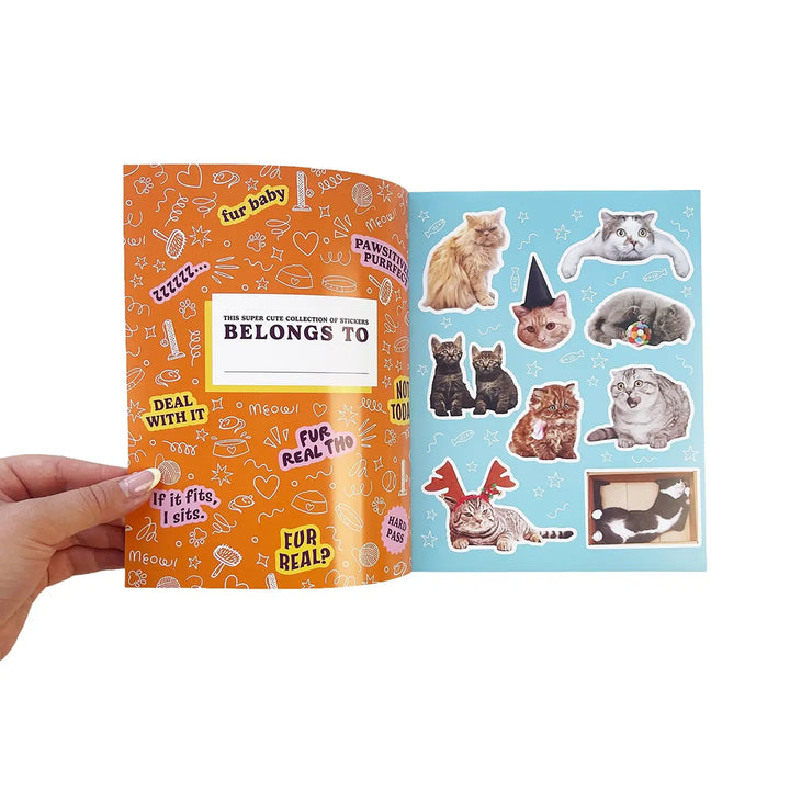 Hiss-terically Funny Cat Sticker Book