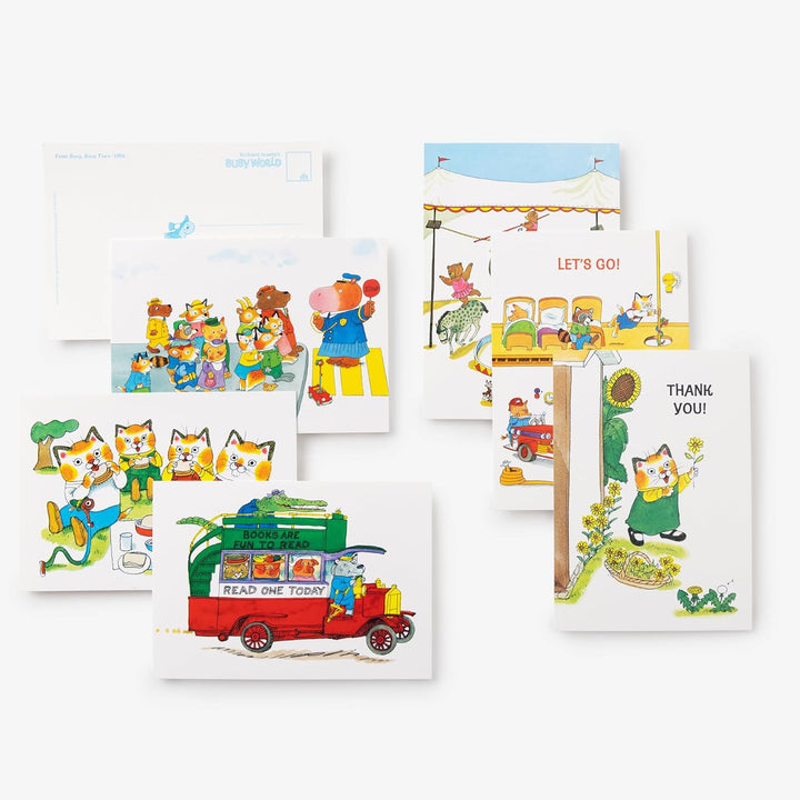 Richard Scarry Busy, Busy Box of Postcards: 100 Colorful Postcards