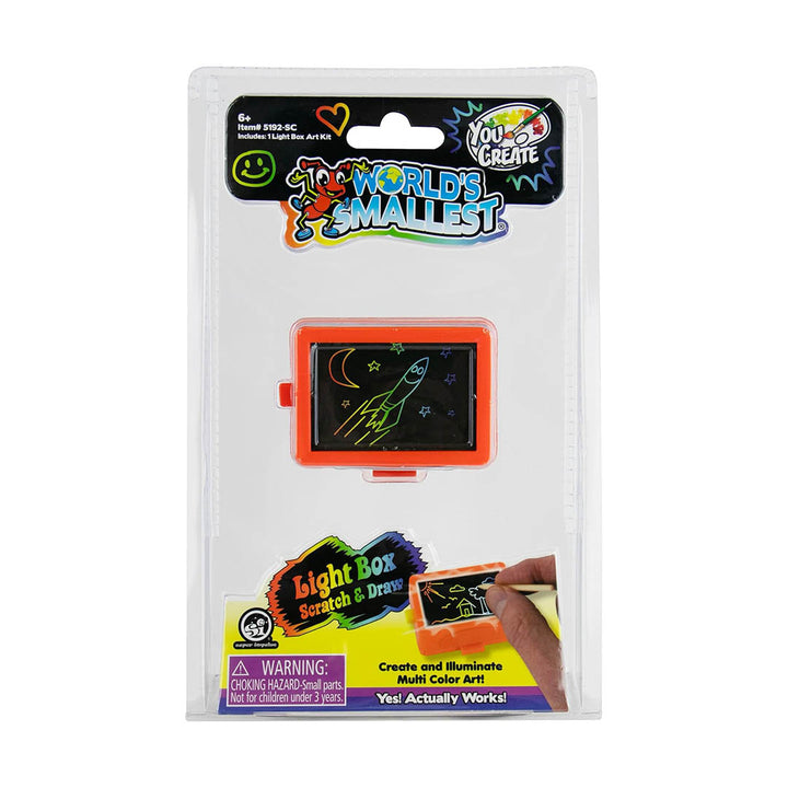 The World's Smallest You Create- Light Box Scratch Art Kit
