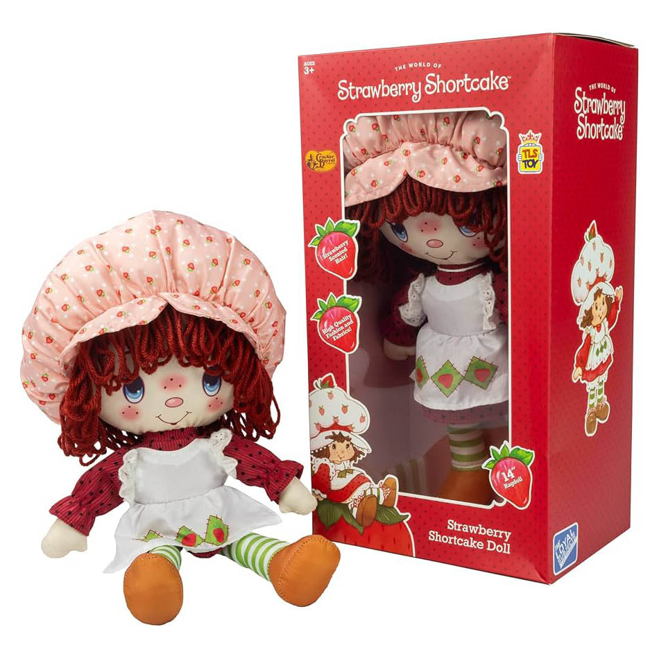 Retro Strawberry Shortcake Rag Doll Classic-14" Doll