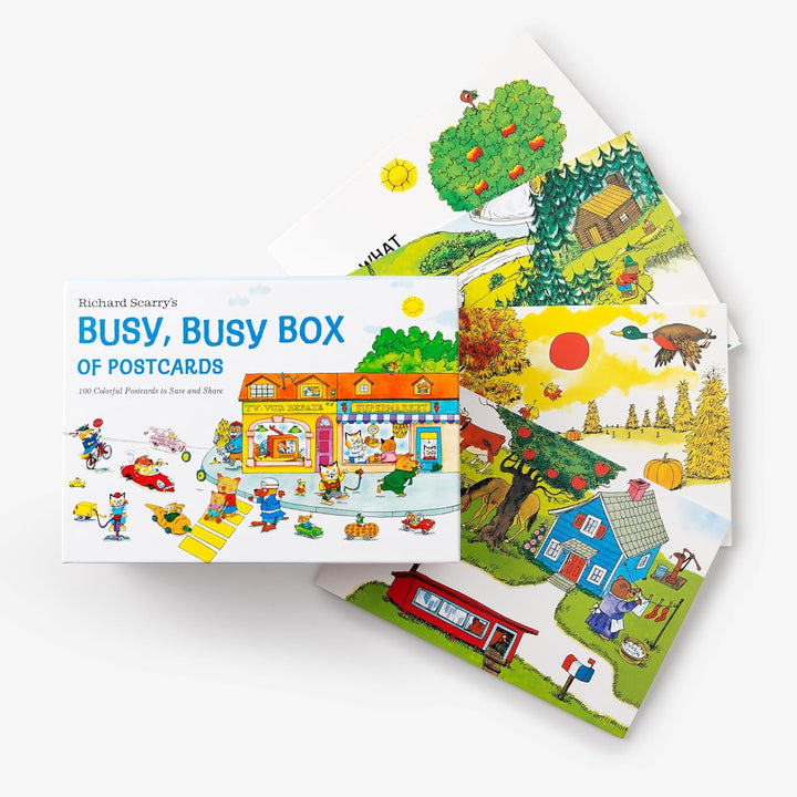 Richard Scarry Busy, Busy Box of Postcards: 100 Colorful Postcards