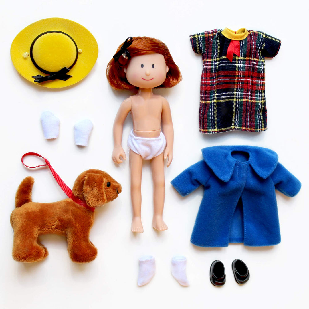 NEW Classic Poseable Doll with Dog Set