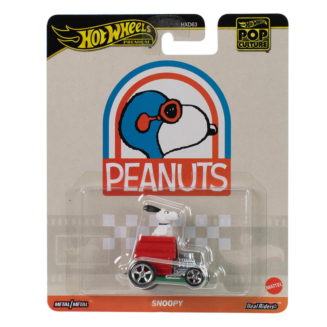 Hot Wheels Peanuts Snoopy Ride On Toy Mini Car- Red