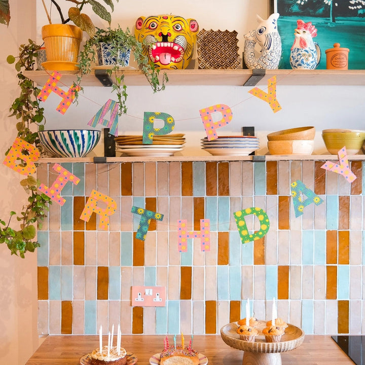 NEW Birthday Party Sewn Garland