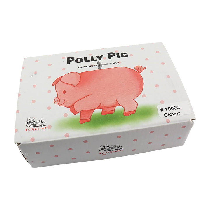 Retro Tin Toy Polly Pig - Blue Ribbon