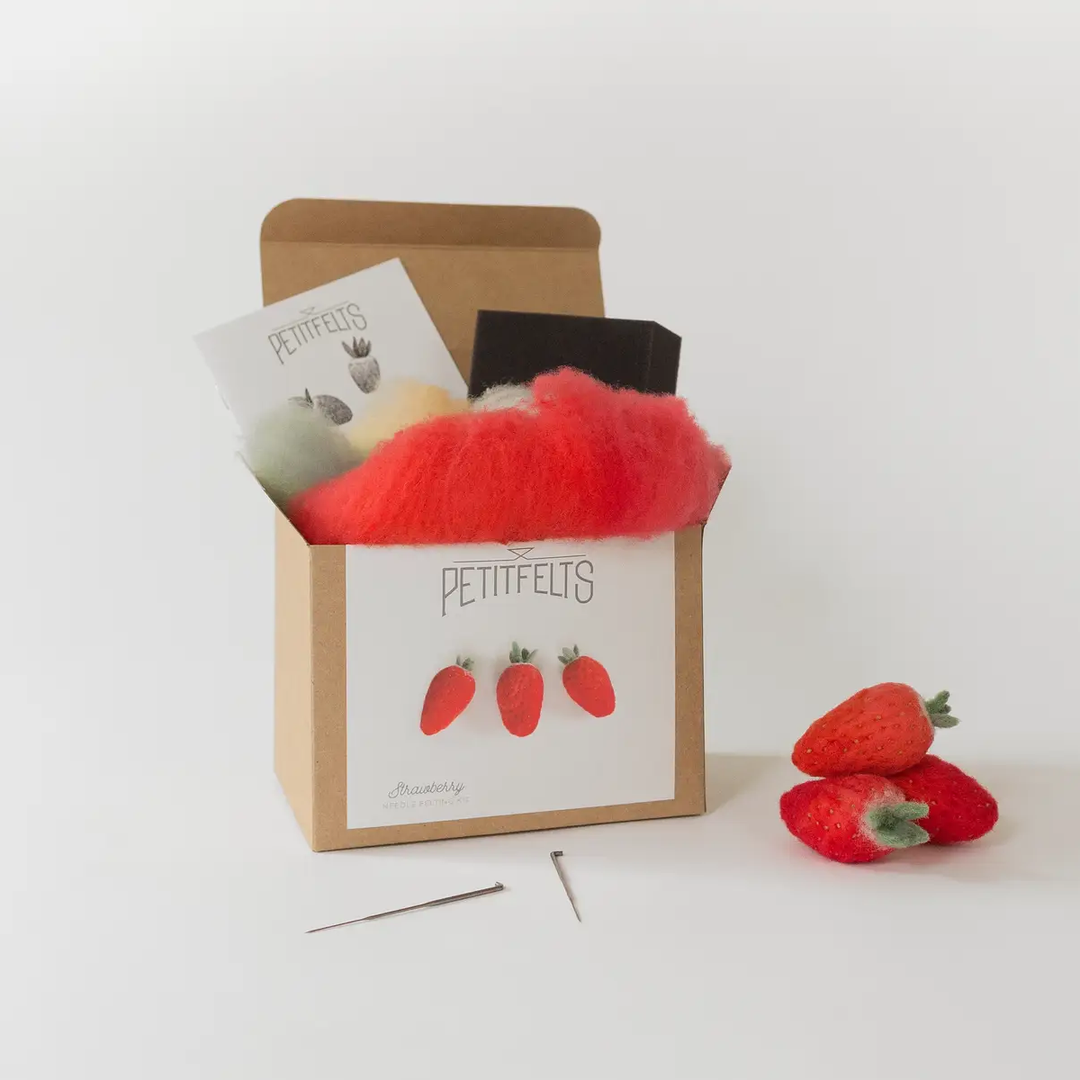 Needle Felting Kit - Strawberry