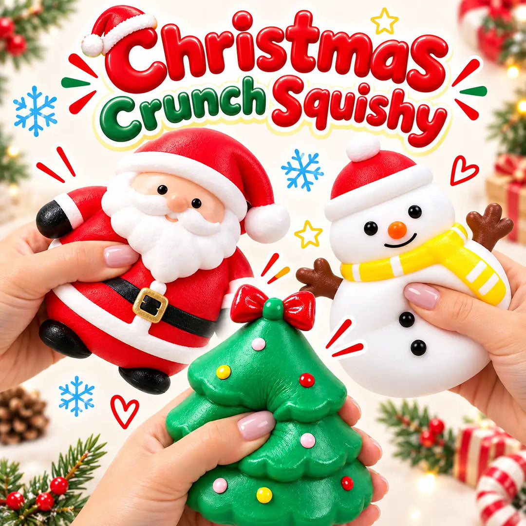 Crunchy Holiday Squishy Toy (ASMR Merry Christmas Squishies)
