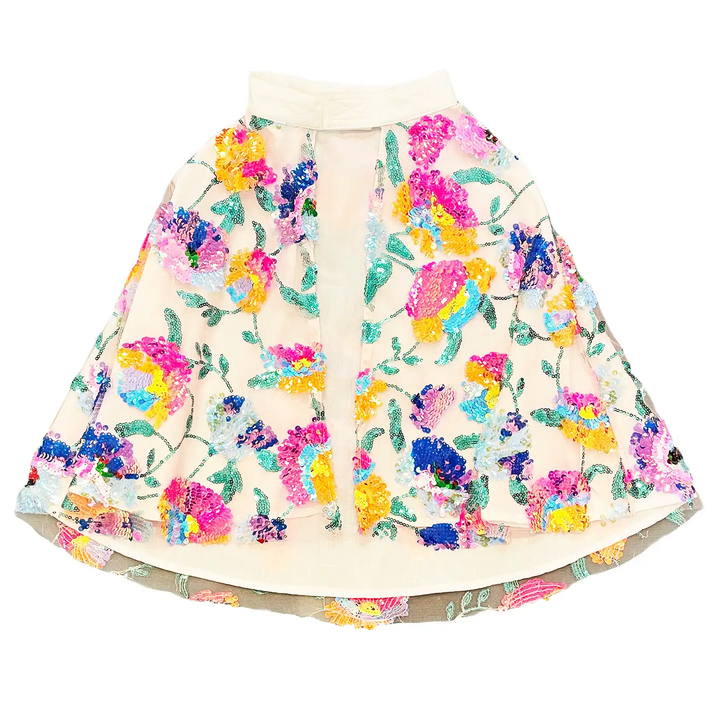 NEW Floral Sequin Cape