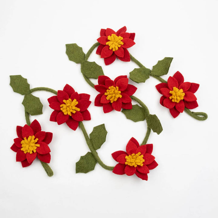 Garland - Poinsettia Red