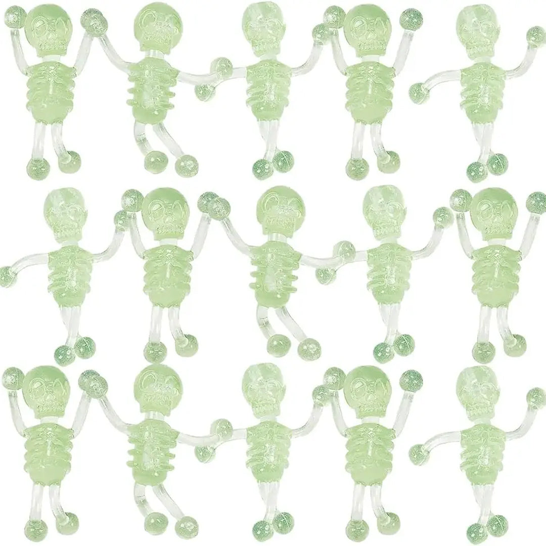 Glow in The Dark Sticky Tumbling Skeletons
