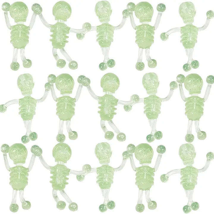 Glow in The Dark Sticky Tumbling Skeletons