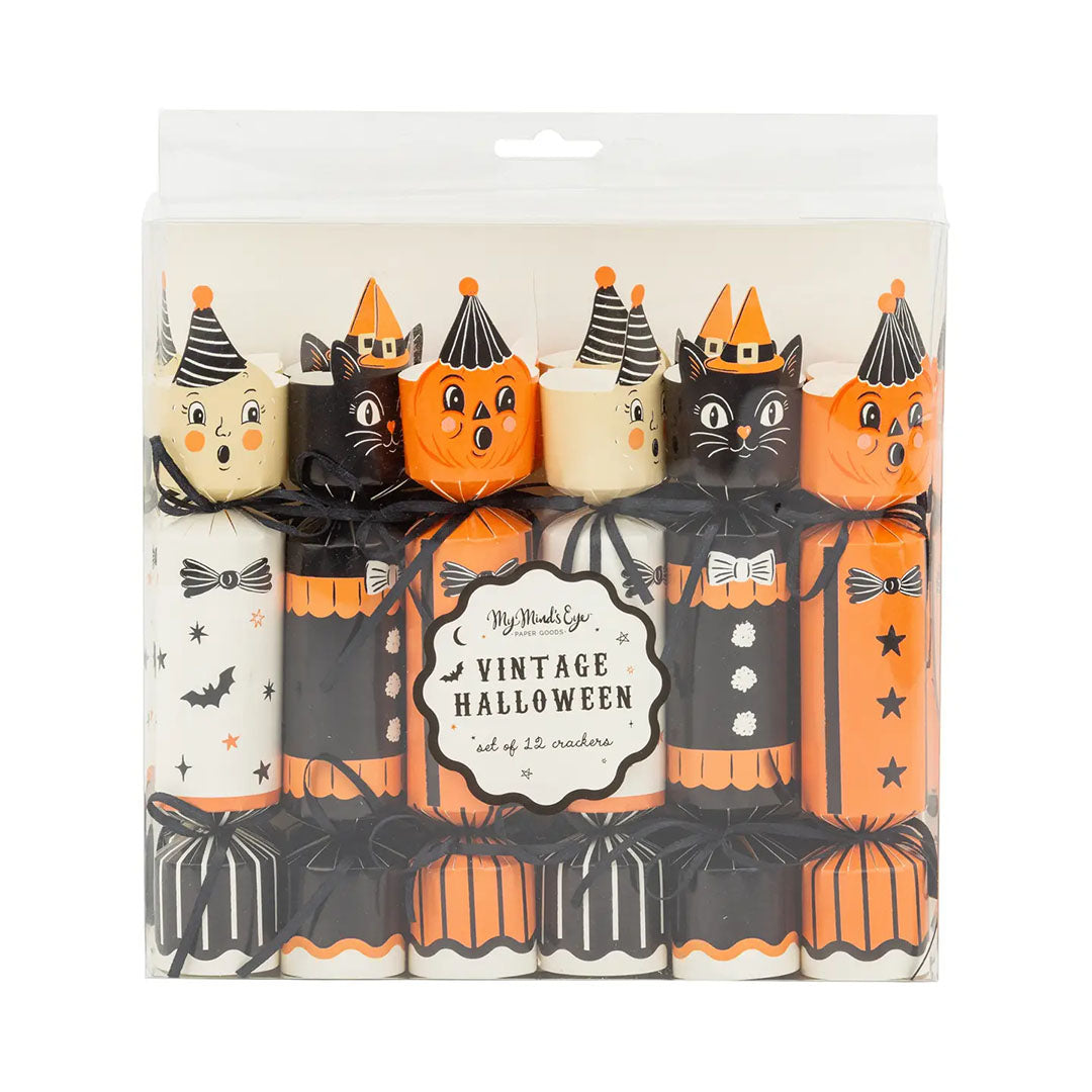 Vintage Halloween Characters Party Crackers
