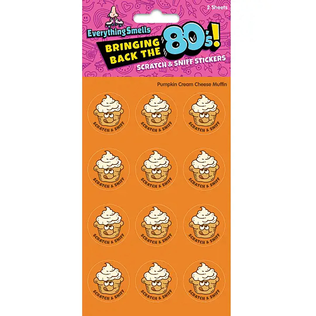 Pumpkin Muffin Scratch & Sniff Stickers
