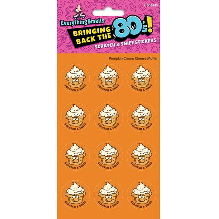 Pumpkin Muffin Scratch & Sniff Stickers