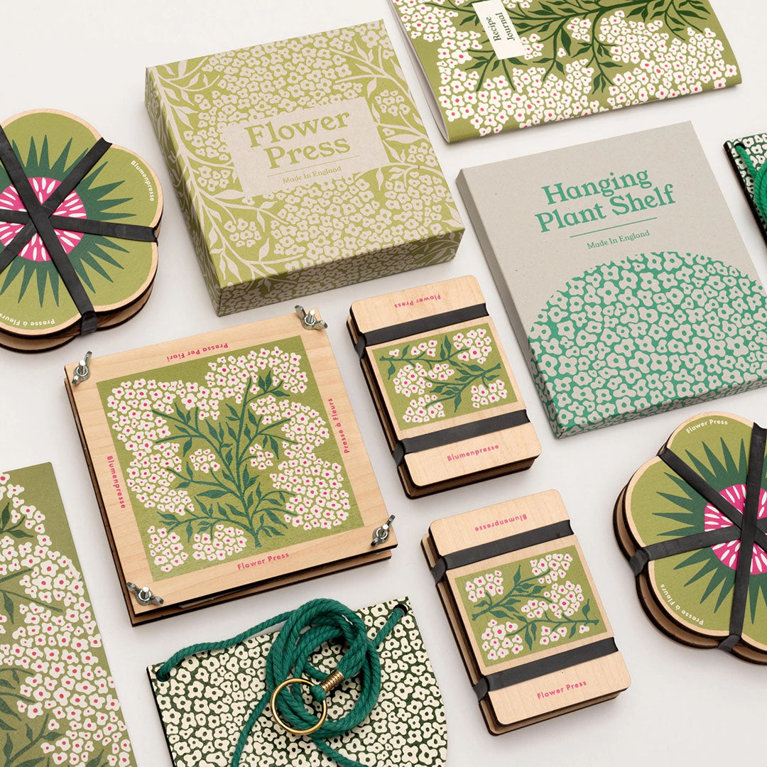Wooden Large Flower Press Kit- Forget Me Not