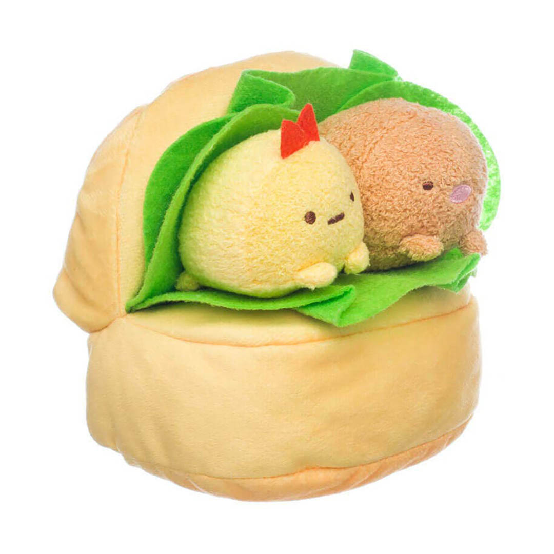 Tonkatsu and Ebi Sandwich Plush Sumikkogurashi