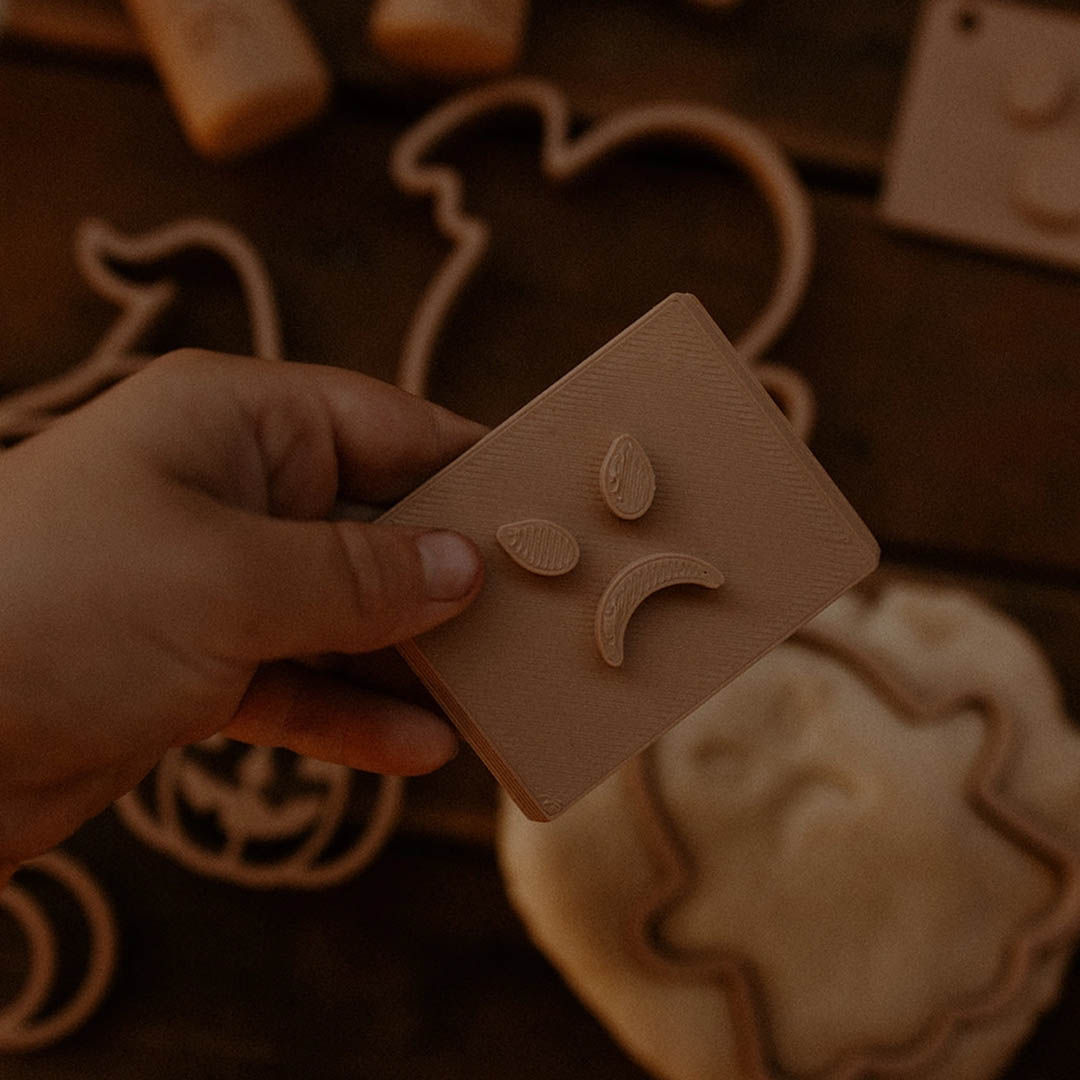 Ghost Stamp and Cutter Set - Halloween Eco Playdough Tool