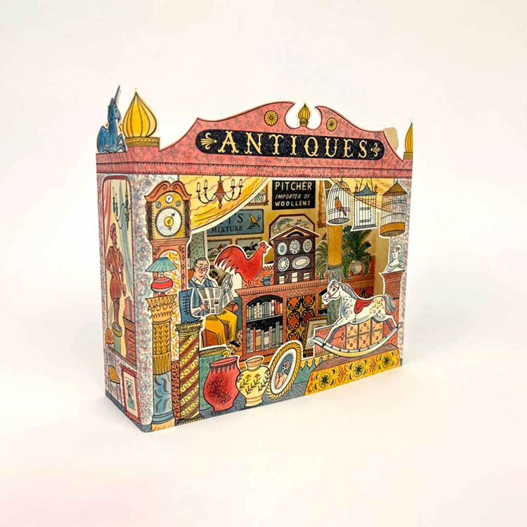 Antiques Shop 3D Card