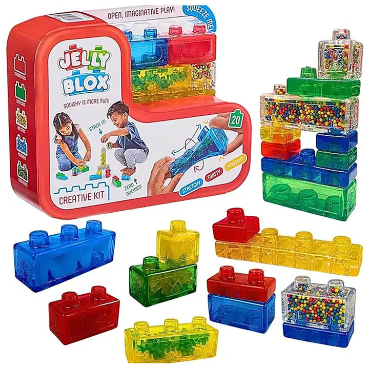 Jelly Squishy Blocks Creative Kit - Sensory Play Toy