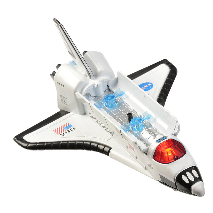 NEW Pull Back Die Cast Space Shuttle with Lights & Sound