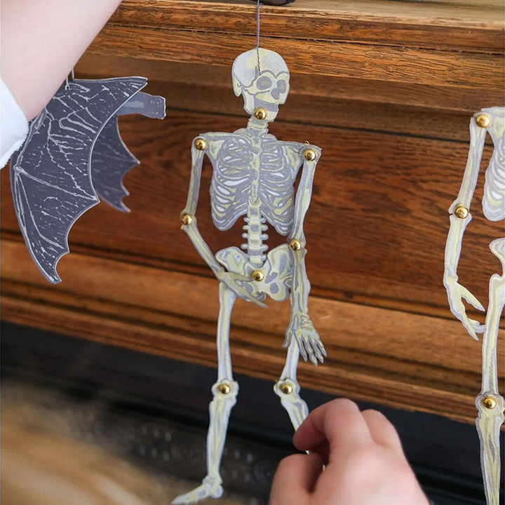 Dancing Skeletons Paper Ornaments