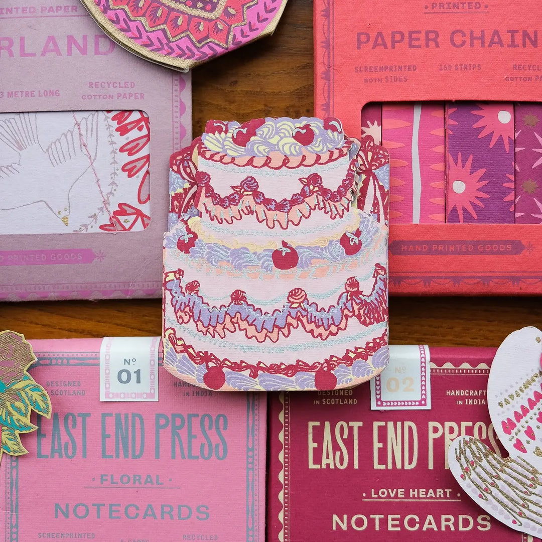 Birthday Cake Concertina Greeting Card