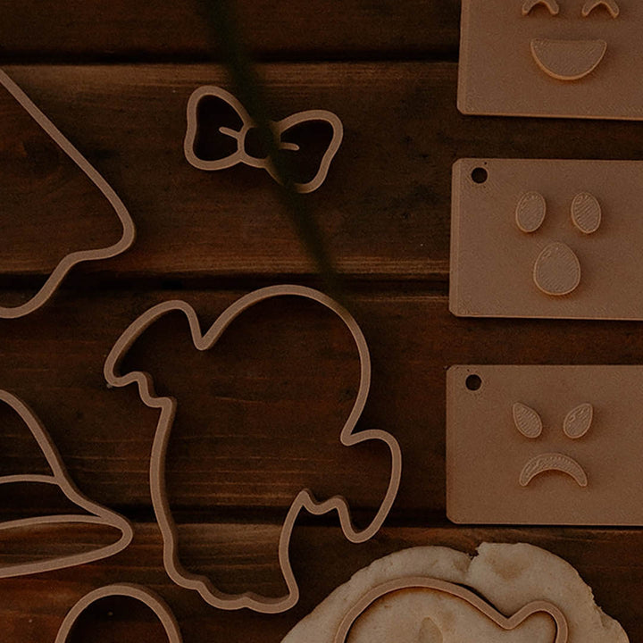 Ghost Stamp and Cutter Set - Halloween Eco Playdough Tool