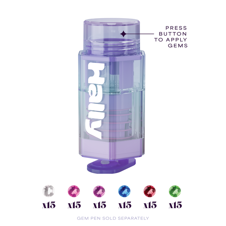 Hally Hair Gem Pen Multi-Colored Refill - 90 Count