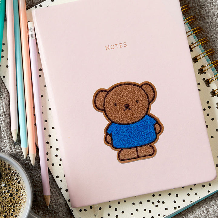 Embroidered Fluffy Boucle Patch Stickers: Miffy & Boris