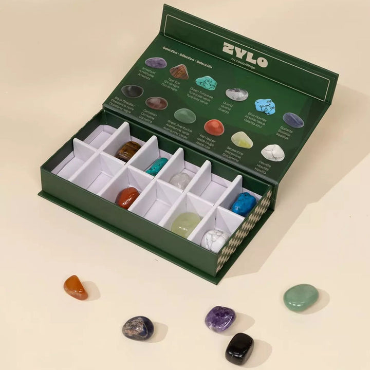 Set of 12 Collectible Gemstones