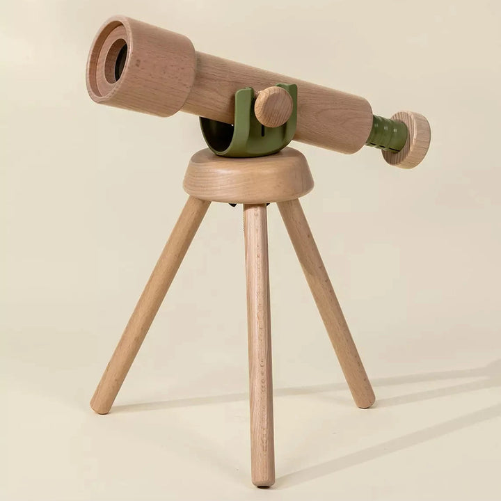 Wooden Tripod Telescope – 15x Zoom