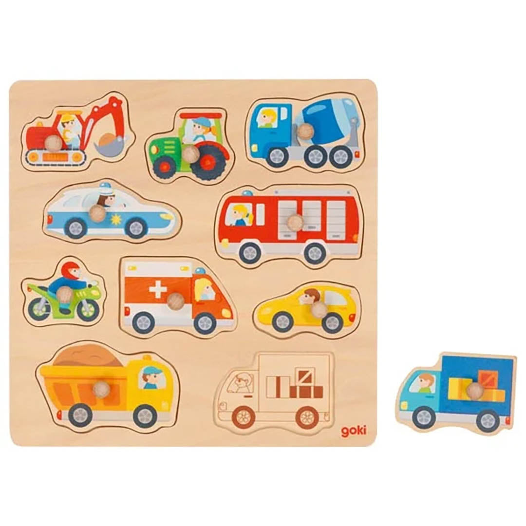 Lift-out Puzzle - Vehicles with Background