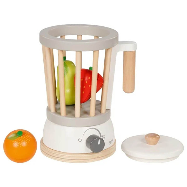 Wooden Play Blender Set with Velcro Fruit