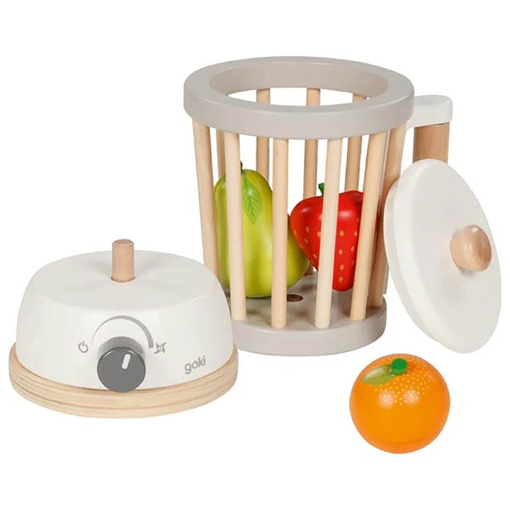 Wooden Play Blender Set with Velcro Fruit
