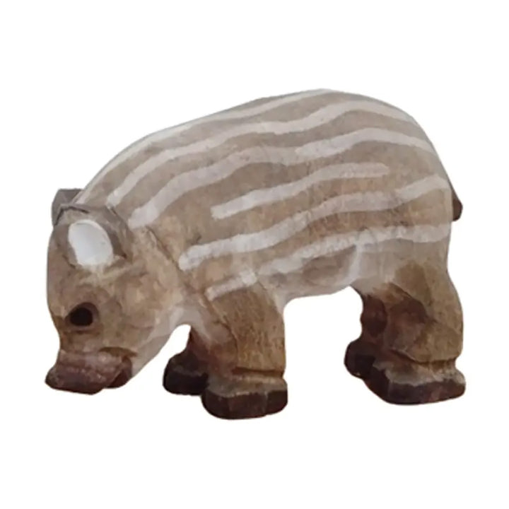 Wooden Wild Boar Piglet Animal Toy