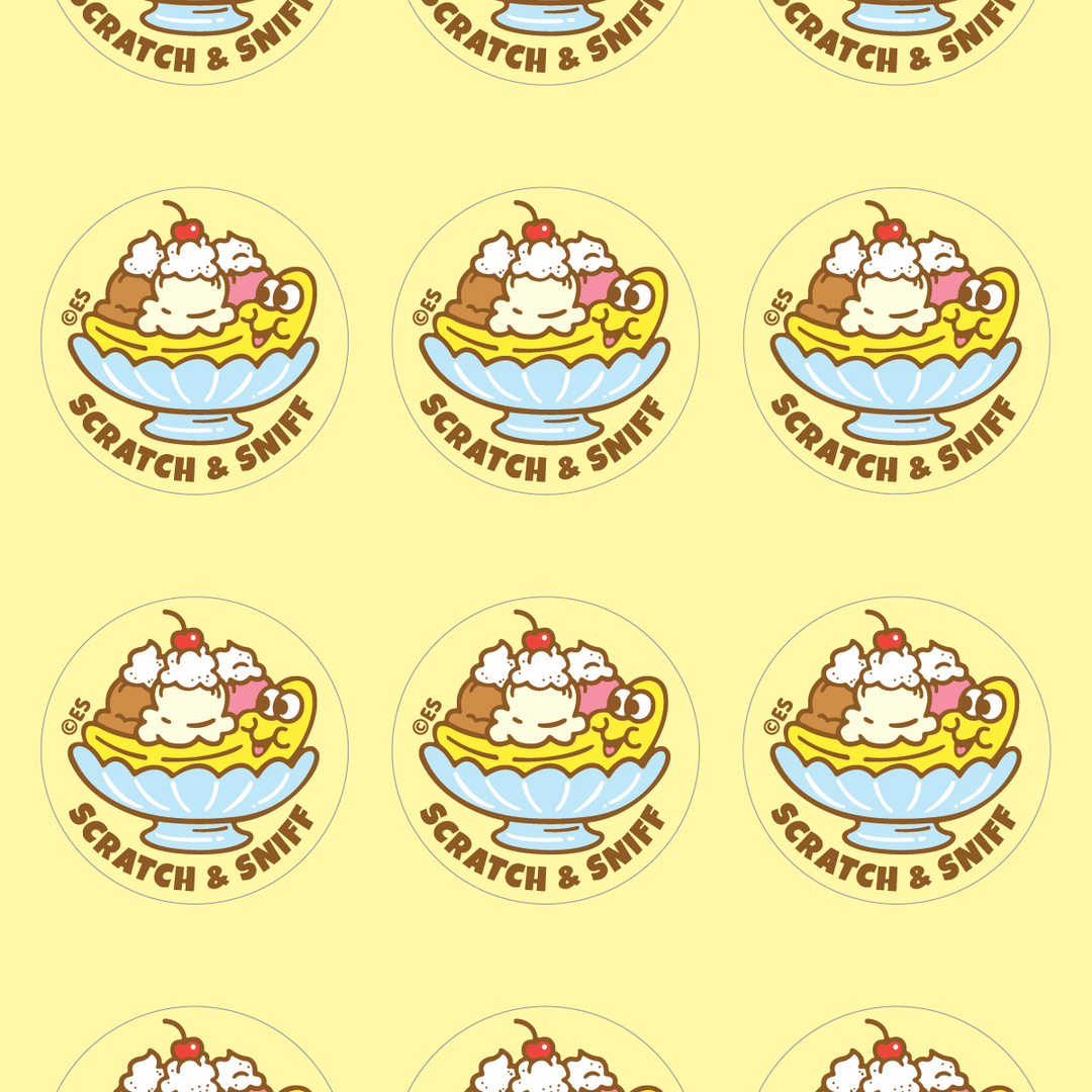 Banana Split Scratch & Sniff Stickers