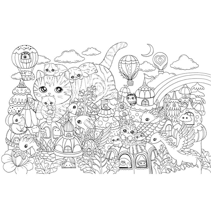 NEW Coloring Book: A Million Kittens