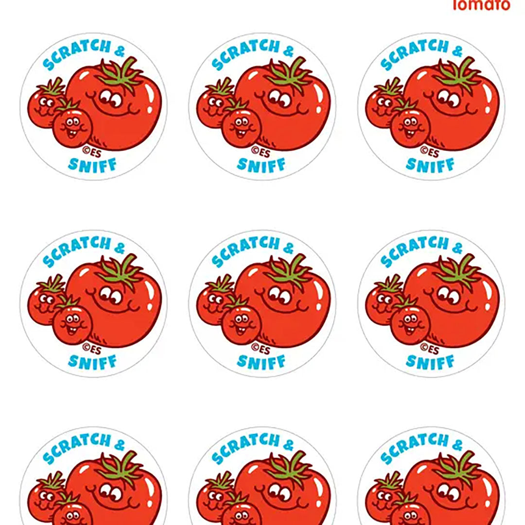 Tomato Scratch & Sniff Stickers