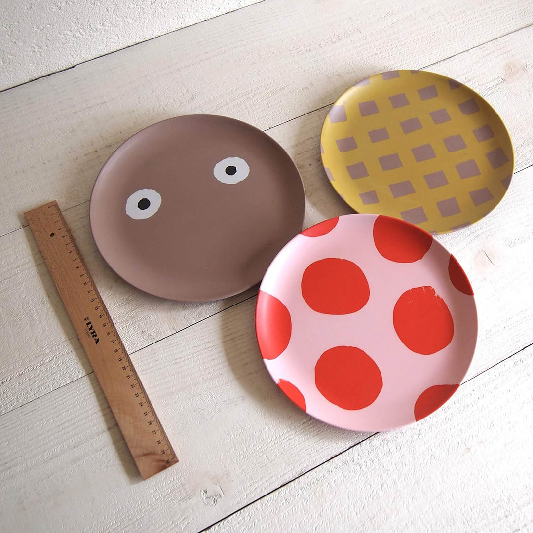 Bamboo Japanese Kids Plate - Face