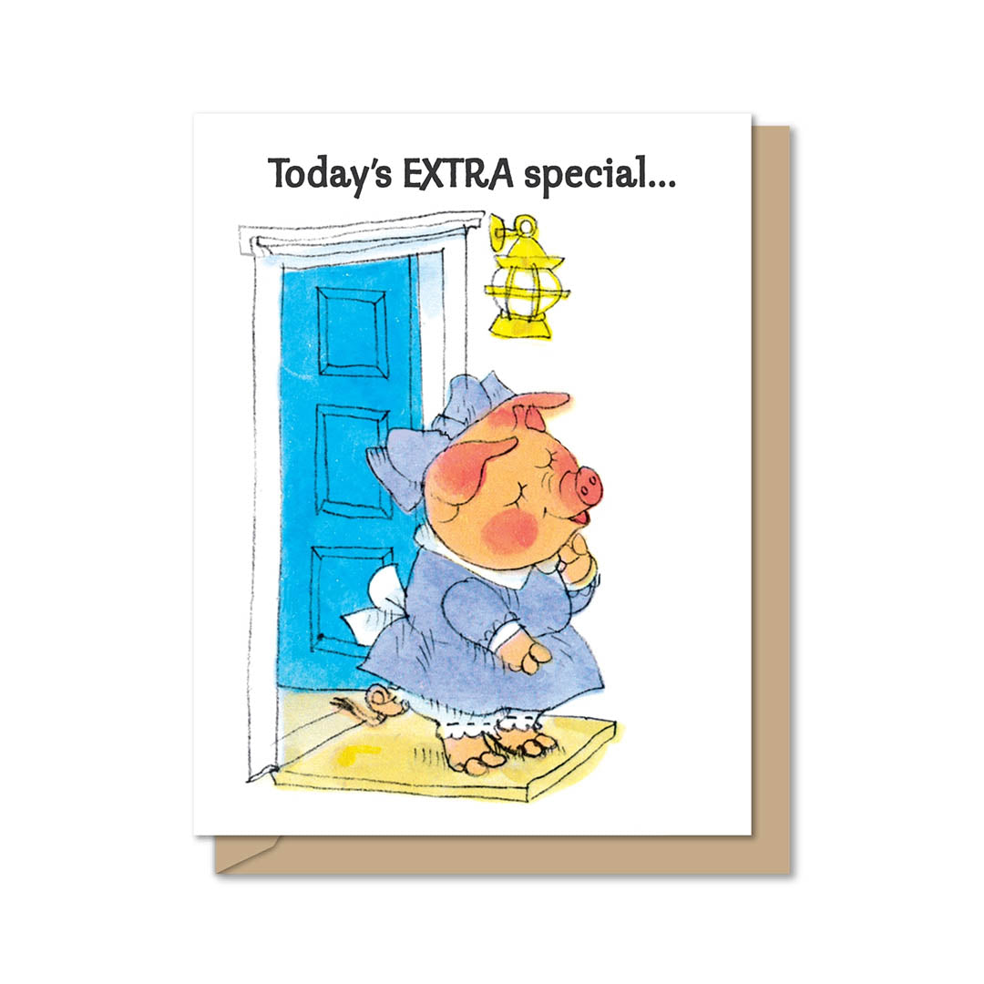 Richard Scarry Tri-Fold Birthday Greeting Card - Very Special Day